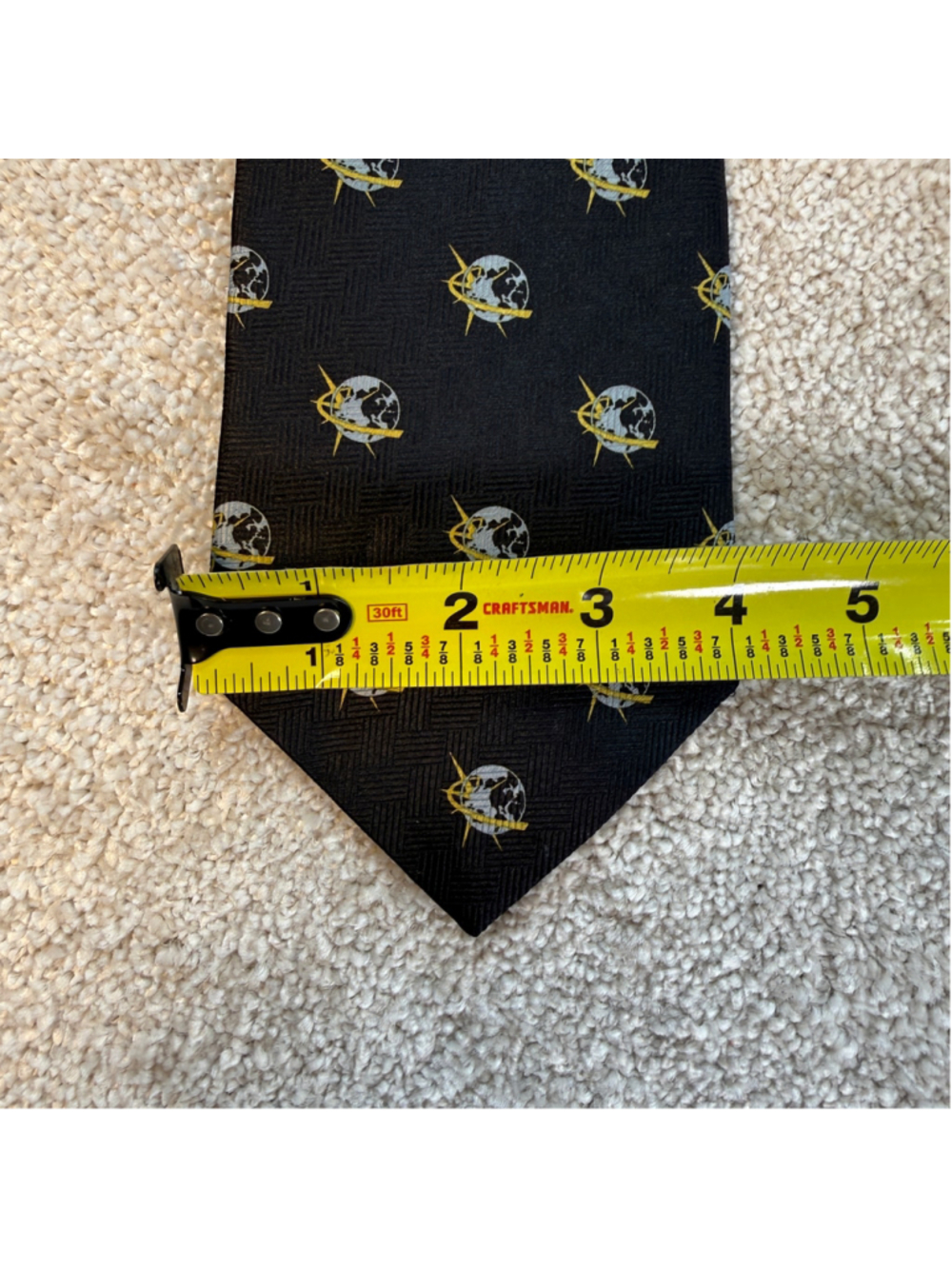 Russell-Hampton Rotary International Mankind Is Our Business Novelty Necktie 61” - Picture 3 of 5